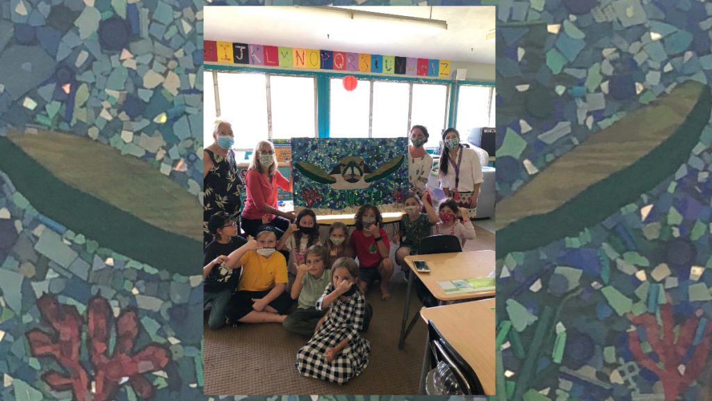 Alaka'i O Kaua'i learners and facilitators art turtle