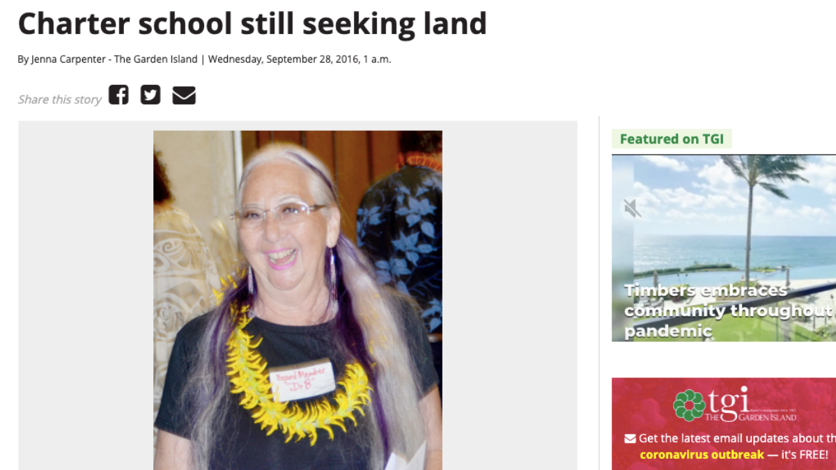 Charter School Still Seeking Land
