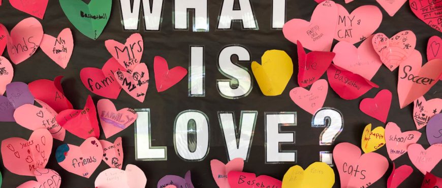 AOK what is love Valentine's Day board
