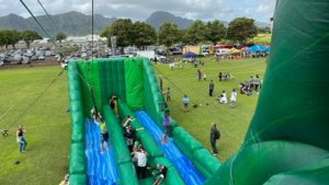 giant inflatable slide at AOK