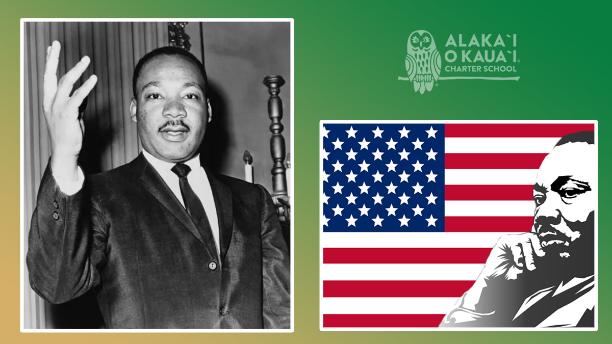 2 side by side images of Martin Luther King Jr.